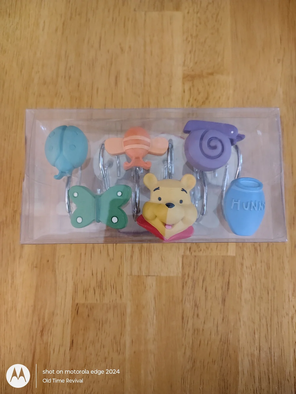 Disney Winnie The Pooh Shower Curtain Hooks Vintage Garden Set Of 12 Hangers